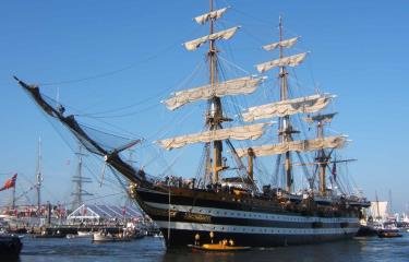 Este es el programa para visitar el buque escuela Amerigo Vespucci en su escala en Santo Domingo