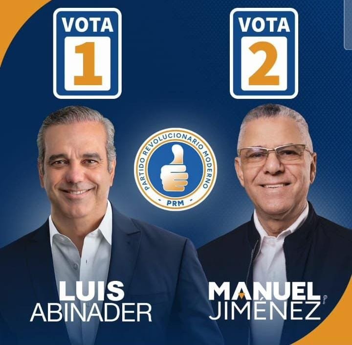 ESTE DOMINGO VOTA POR MANUEL JIMÉNEZ EN LAS PRIMARIAS DEL PRM