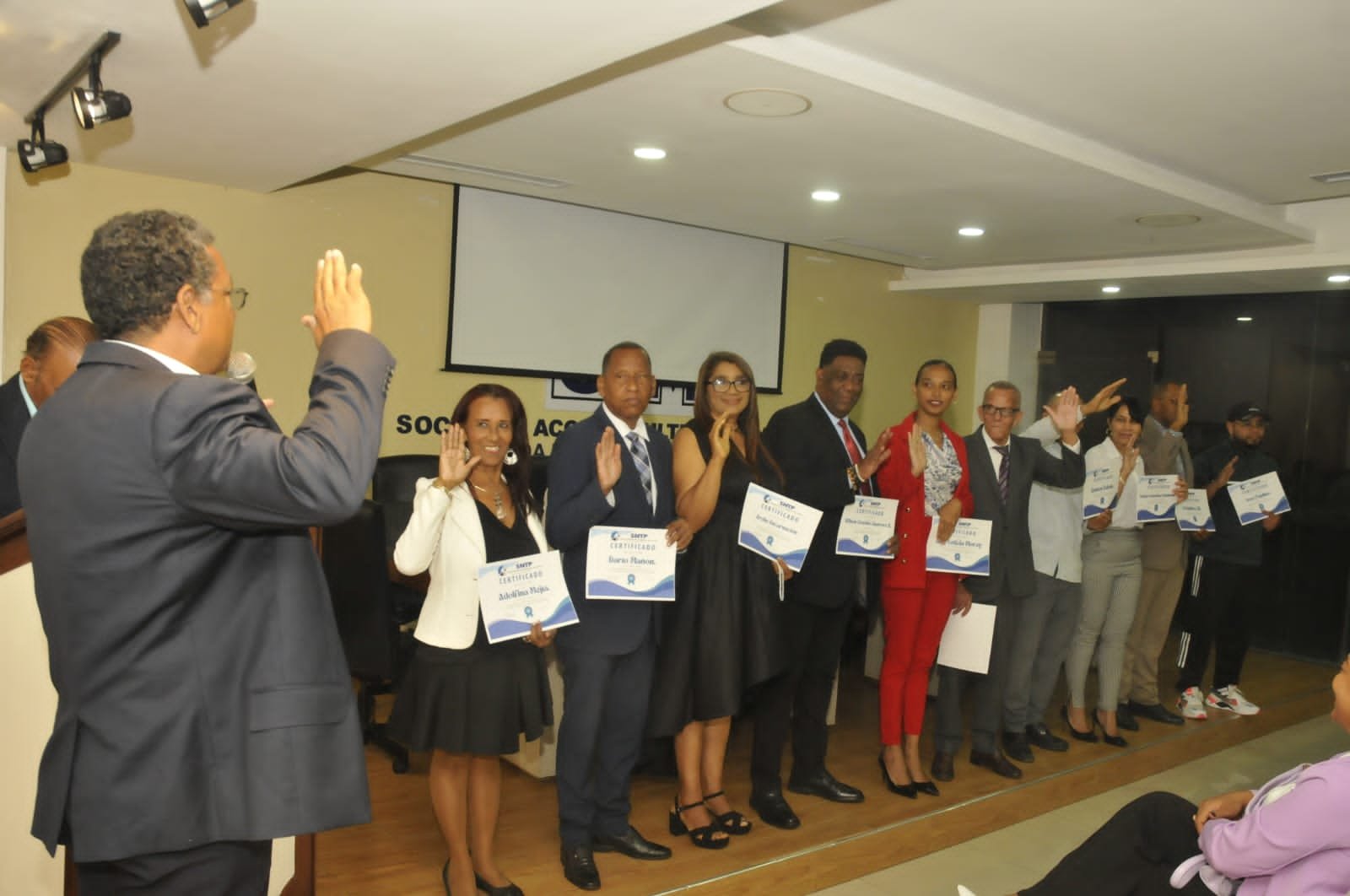 Juramentacion del SNTP en Santo Domingo Este 