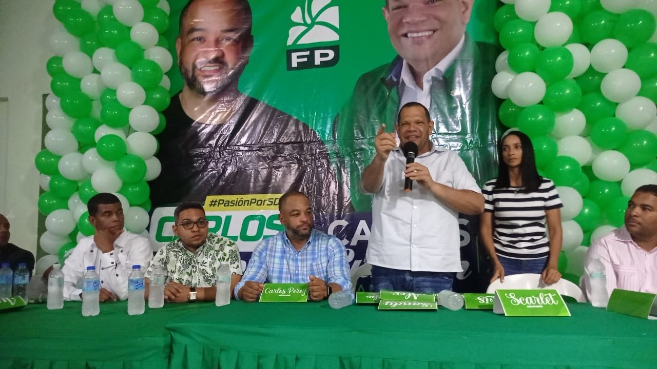 Respaldo del Sector los Guaricano en SDN  a Carlos Pérez y Carlos Guzmán, Aspirantes a Diputado y Alcalde Respectivamente por el Partido Fuerza del Pueblo