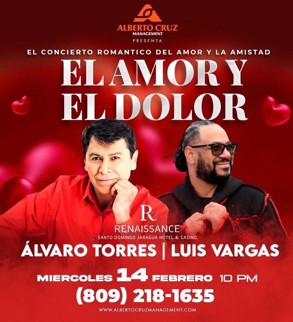 Álvaro Torres y Luis Vargas se unen en un concierto romántico de amor y amistad