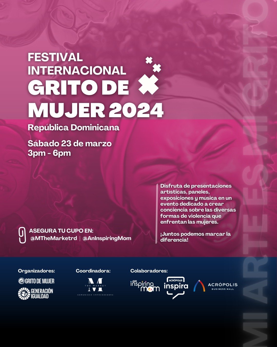 Más de 30 países elevarán su Grito de Mujer en marzo