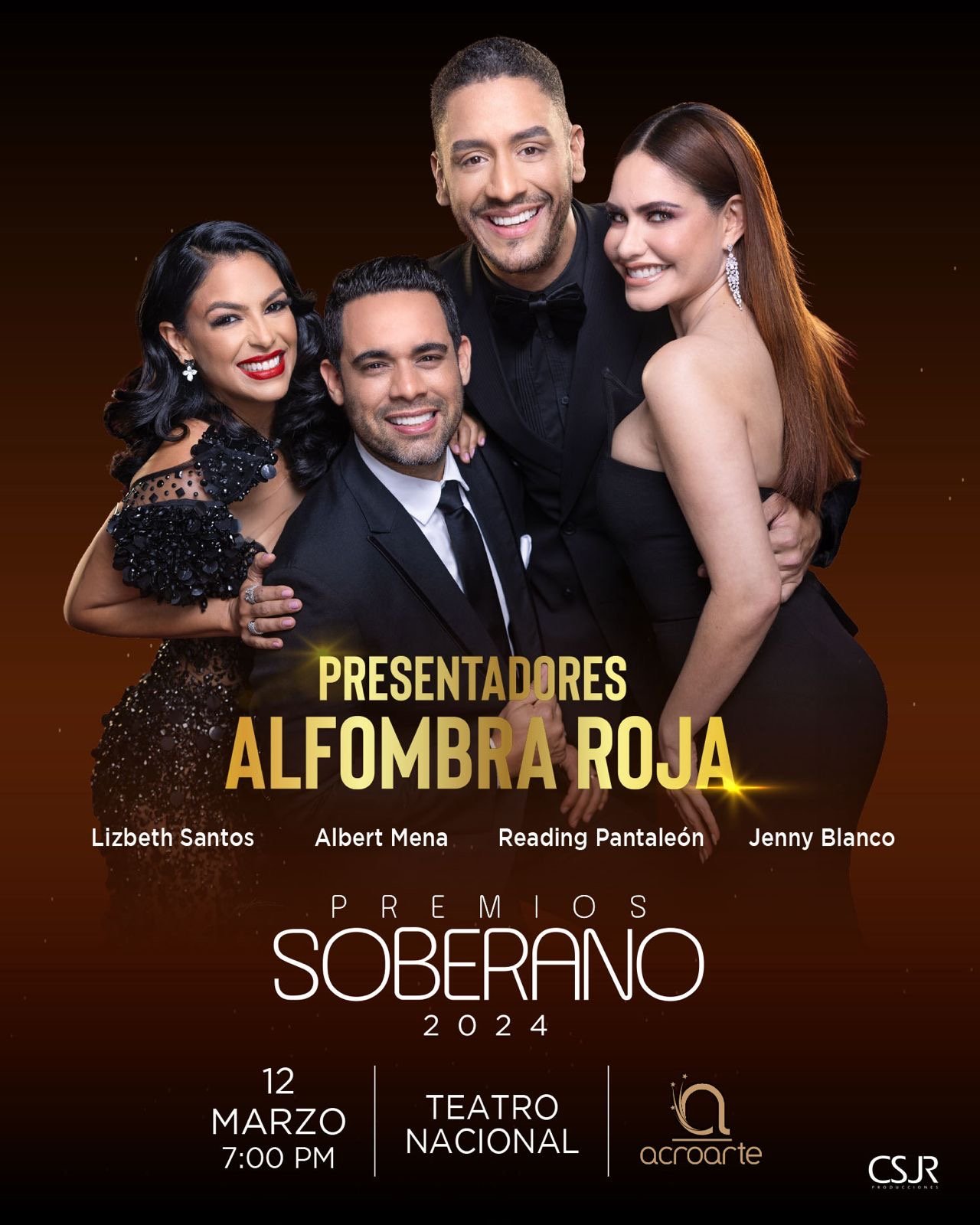 Acroarte anuncia los talentos para la Alfombra Roja de Premios Soberano 2024
