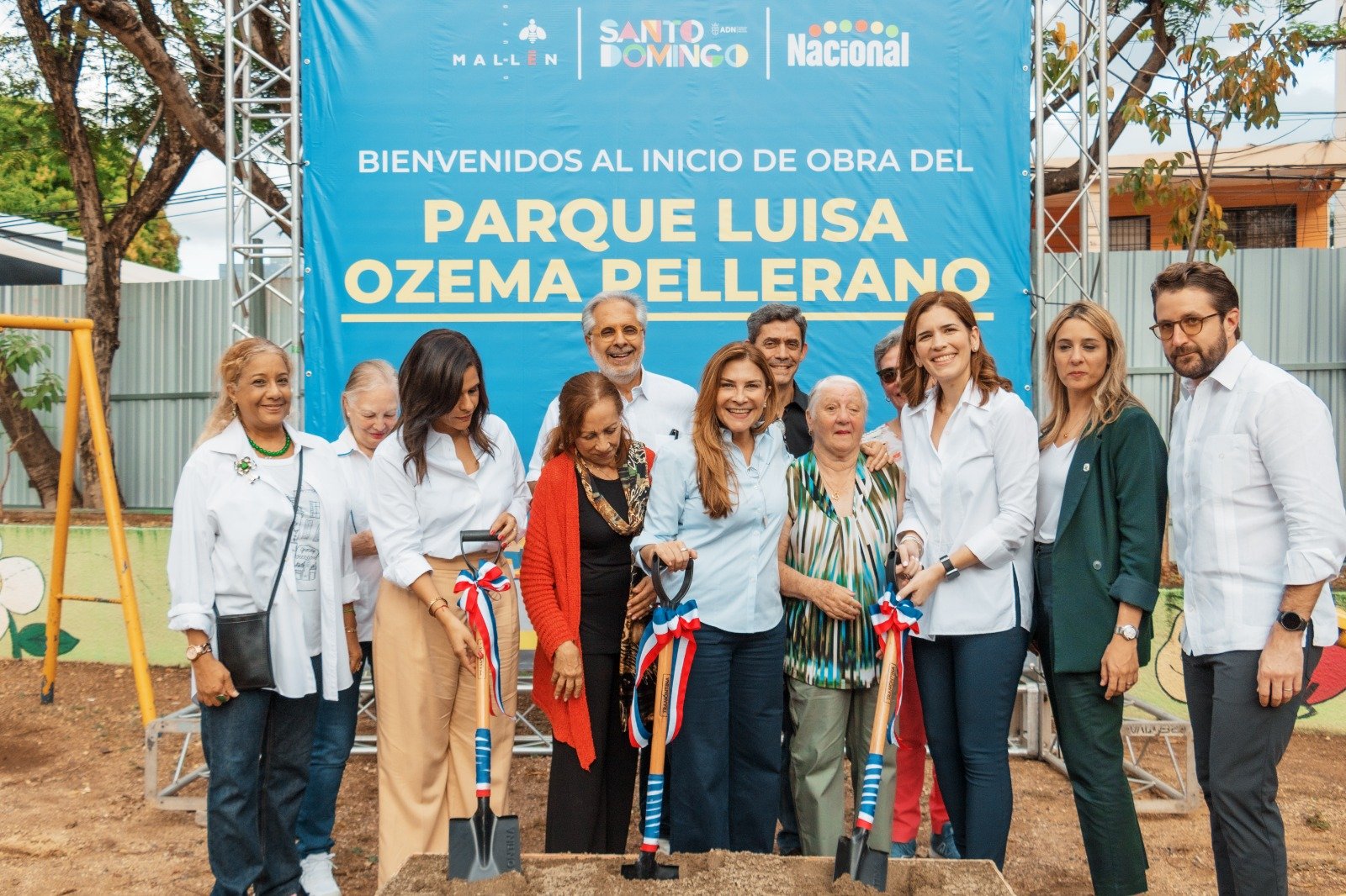 Alcaldía del DN, Grupo Mallén y Supermercados Nacional Inician renovación del Parque Luisa Ozema Pellerano