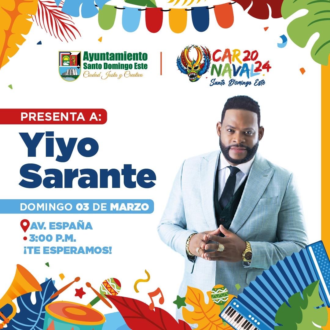 Yiyo Sarante y Lucía Tavarez Abreu serán los reyes del carnaval de Santo Domingo Este