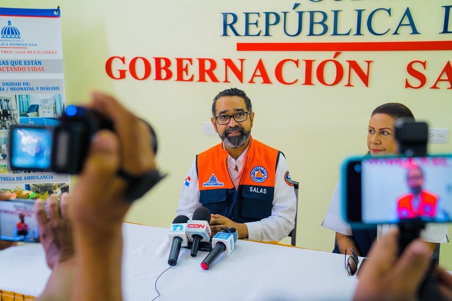 Director Defensa Civil parte de comisión presidencial que visita zonas afectadas por lluvias