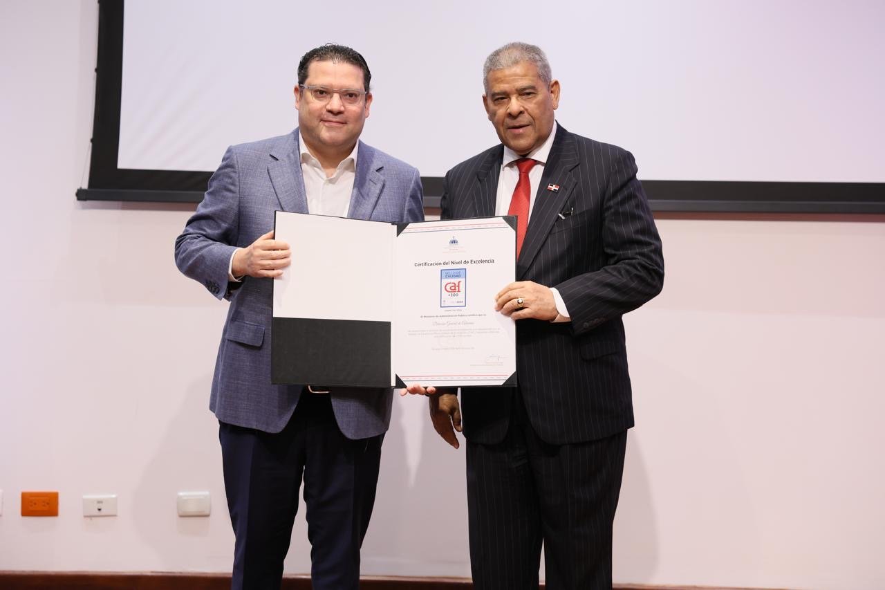 DGA recibe certificación al nivel de excelencia: Sello CAF +300