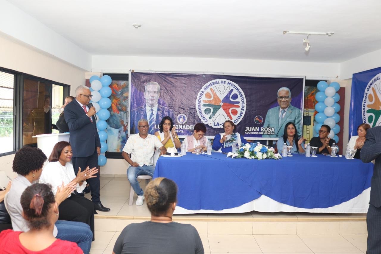 Juan Rosa líder principal de los Movimientos de Apoyo LA-24 encabeza evento femenino en Santo Domingo Norte