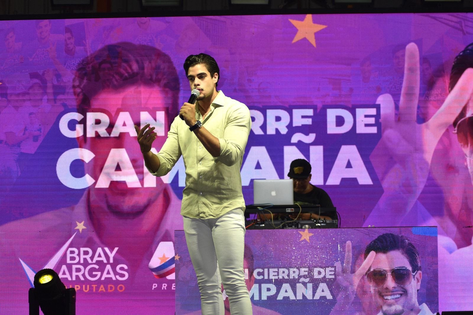 Bray Vargas, el candidato a diputado con mayor simpatía de Santiago 