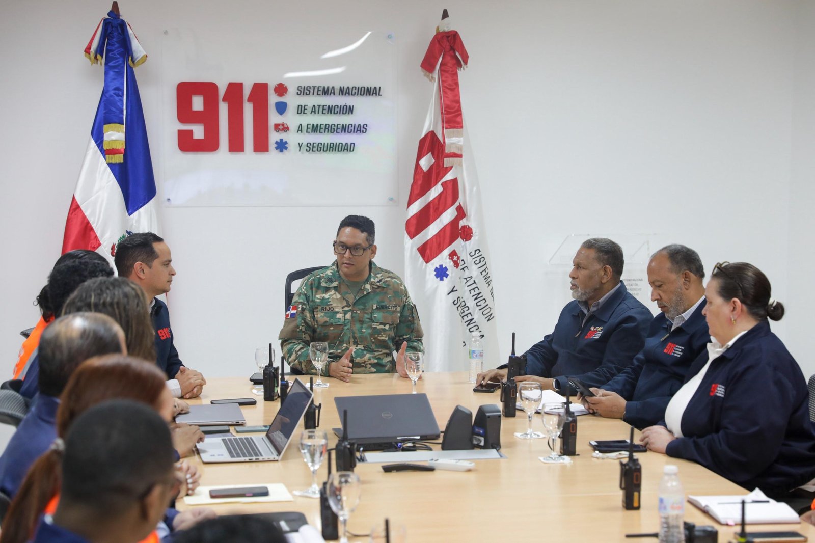 Director del 911 Randolfo Rijo preside activación del comité de contingencia ante incidencia de vaguada