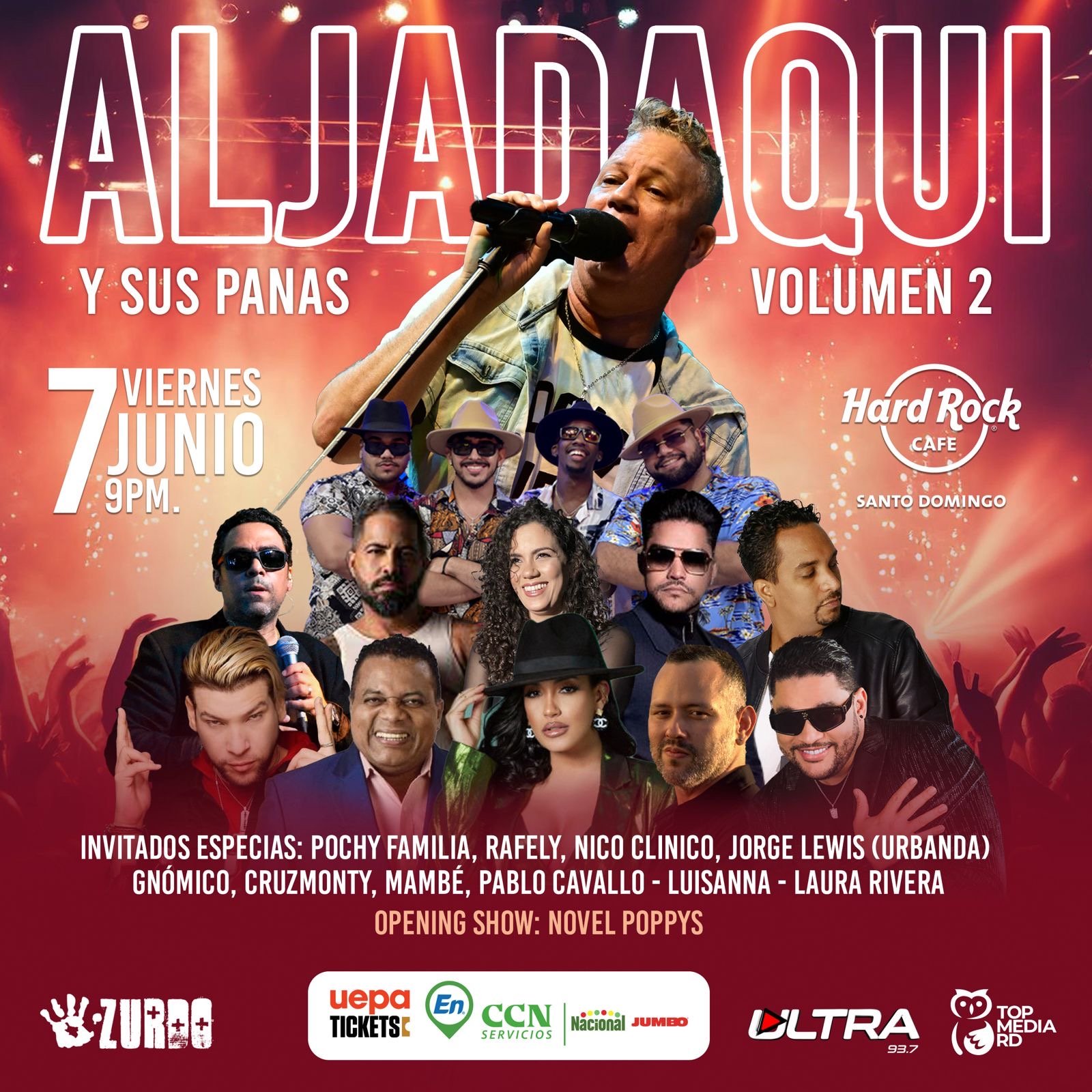 Aljadaqui y sus Panas 2: Fiesta Musical en Hard Rock Café Blue Mall