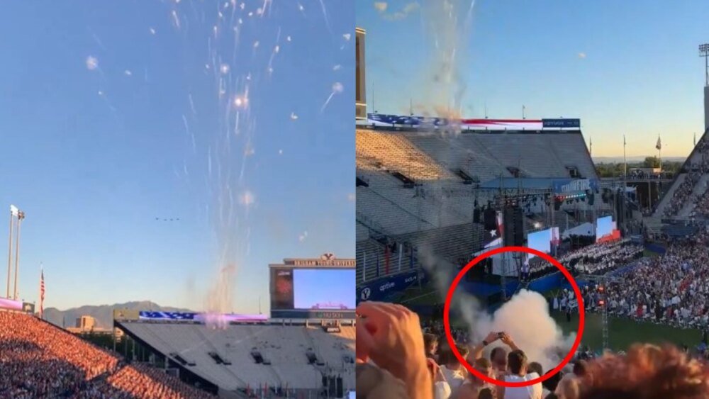 Al menos seis heridos al caer fuegos artificiales defectuosos en las gradas de un estadio en Utah