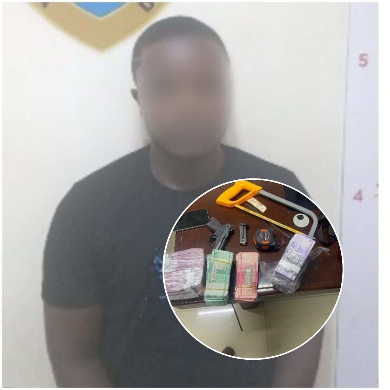 Policía detiene presunto asaltante de negocio chino en La Romana y recuperan RD$547,000