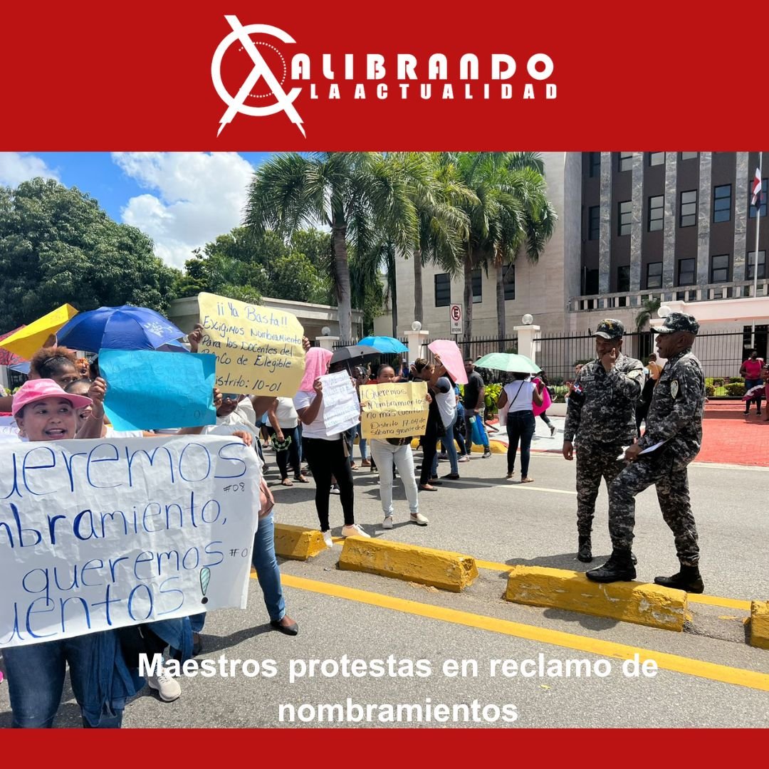 Maestros protestas en reclamo de nombramientos
