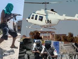 Pandilleros disparan contra helicóptero de la ONU en Haití