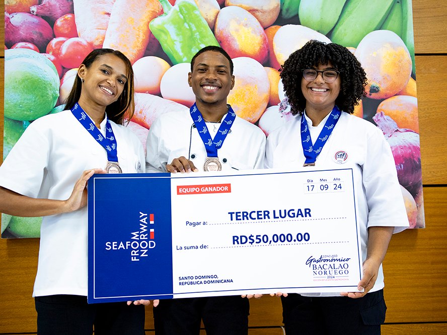 Estudiantes ITSC ganan tercer lugar del prestigioso Concurso Gastronómico Bacalao Noruego
