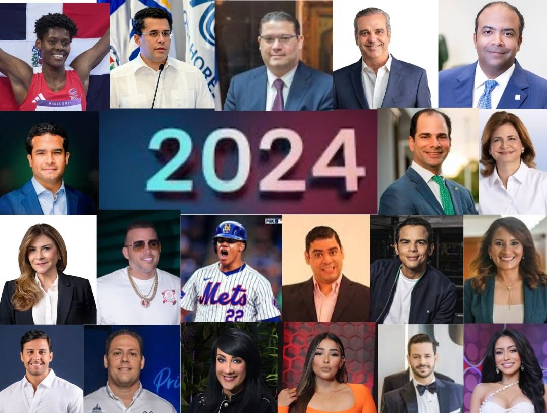 Periodistas escogen las 20 personalidades más destacadas de 2024