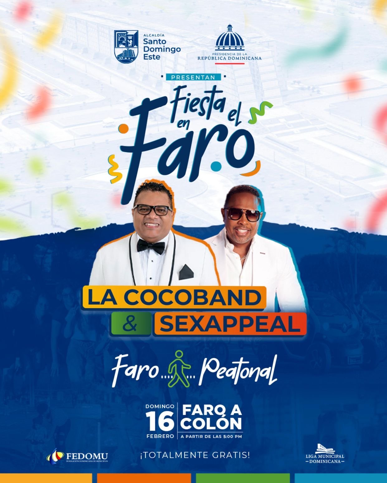 Alcaldía de Santo Domingo Este invita a disfrutar de una tarde cultural y musical este domingo en el Faro a Colón