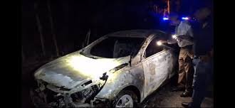 Identifican a los dos hombres hallados calcinados dentro de una yipeta cerca de Loma Miranda