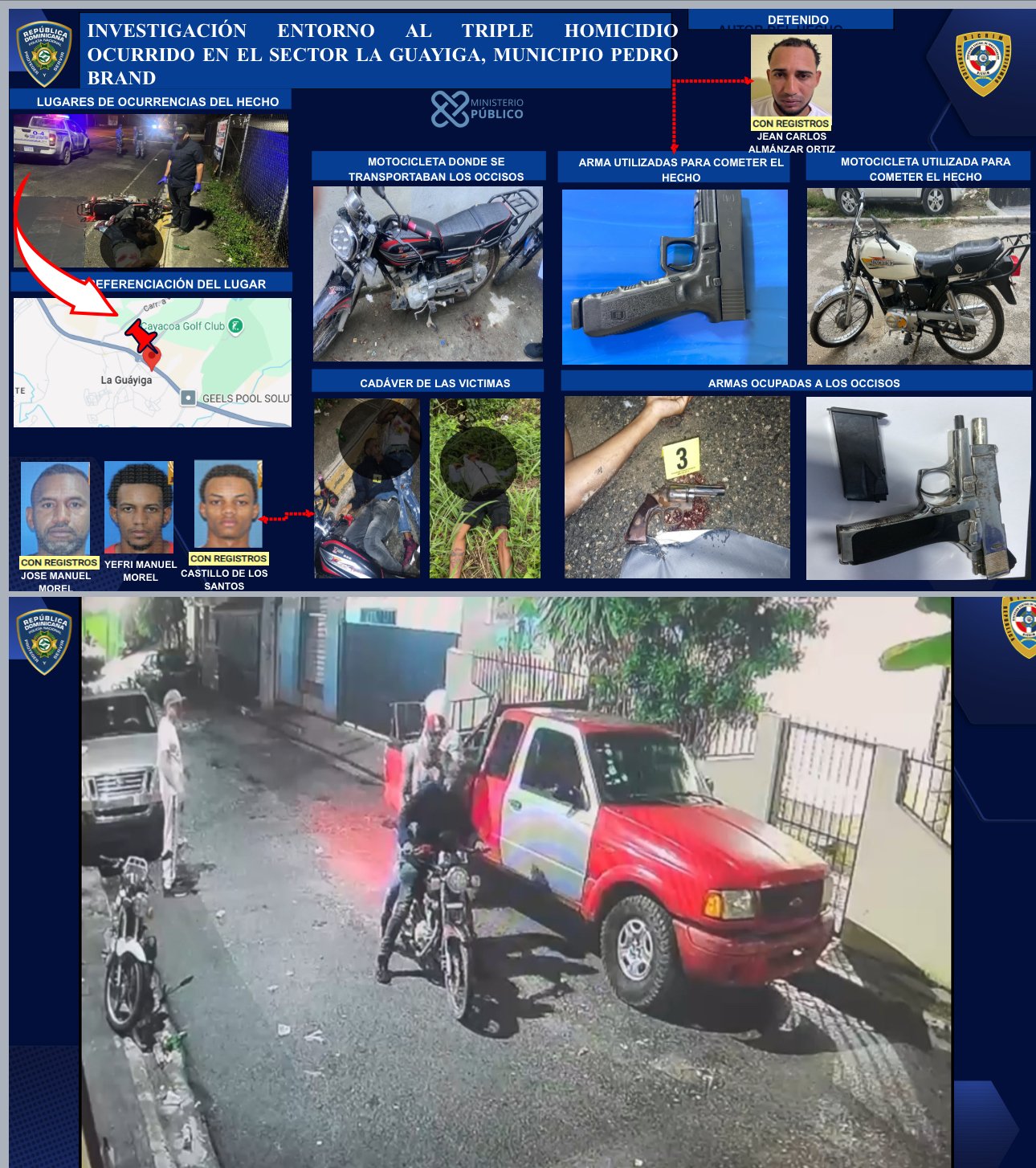 Policía Nacional apresa a “Chagui”, presunto delincuente vinculado a triple homicidio en sector La Guayiga, en Pedro Brand 