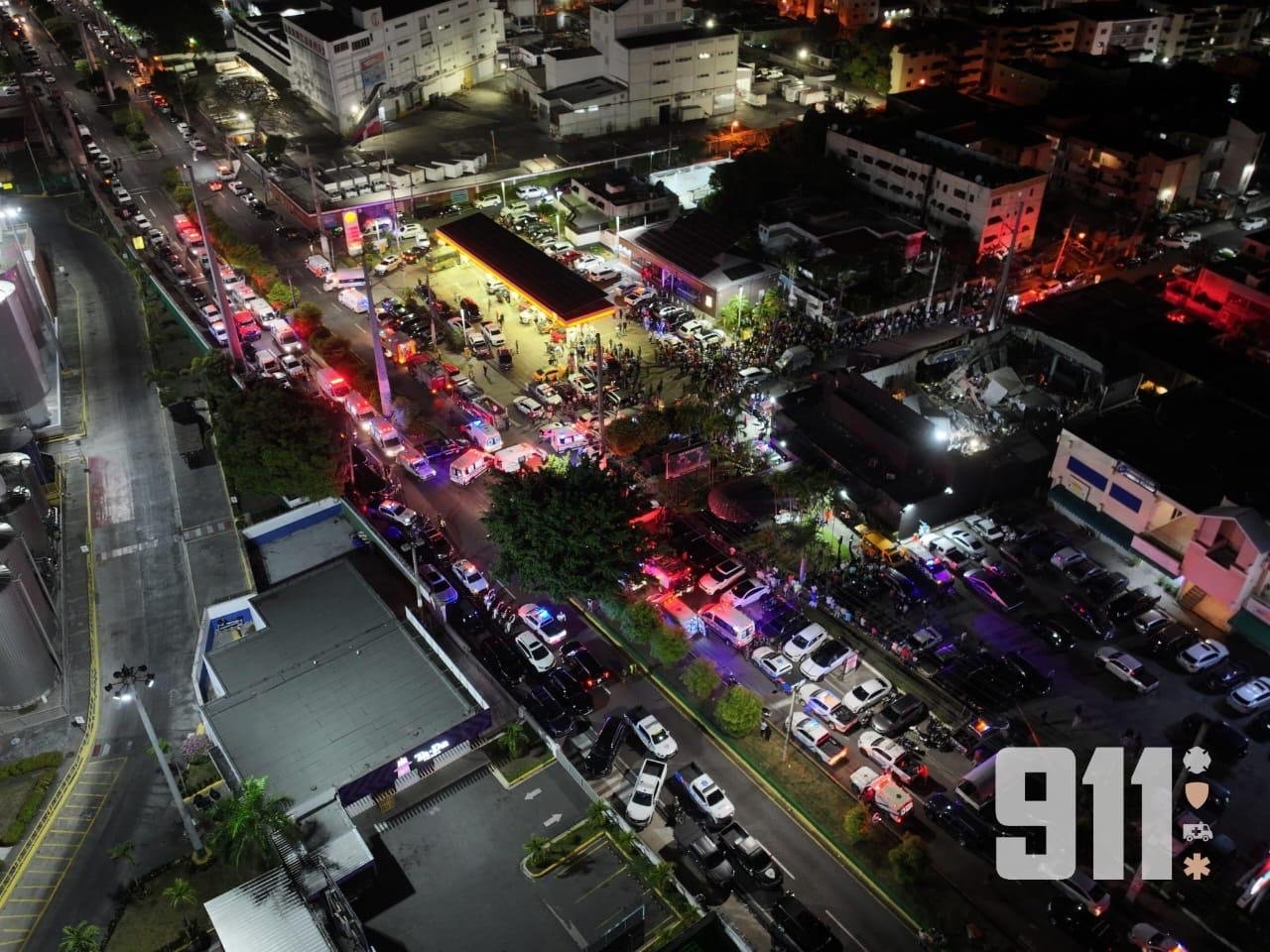 911 coordina amplia respuesta y atención en desplome de techo en discoteca Jet Set  