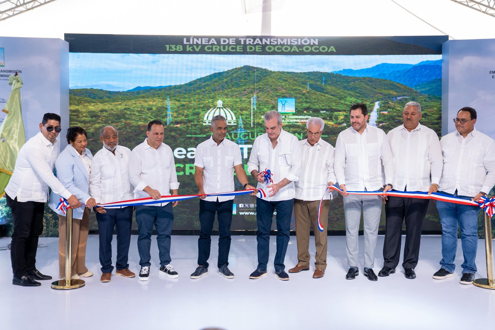 Ministro Joel Santos destaca importancia de la línea de transmisión 138 kV en el Cruce de Ocoa–Ocoa