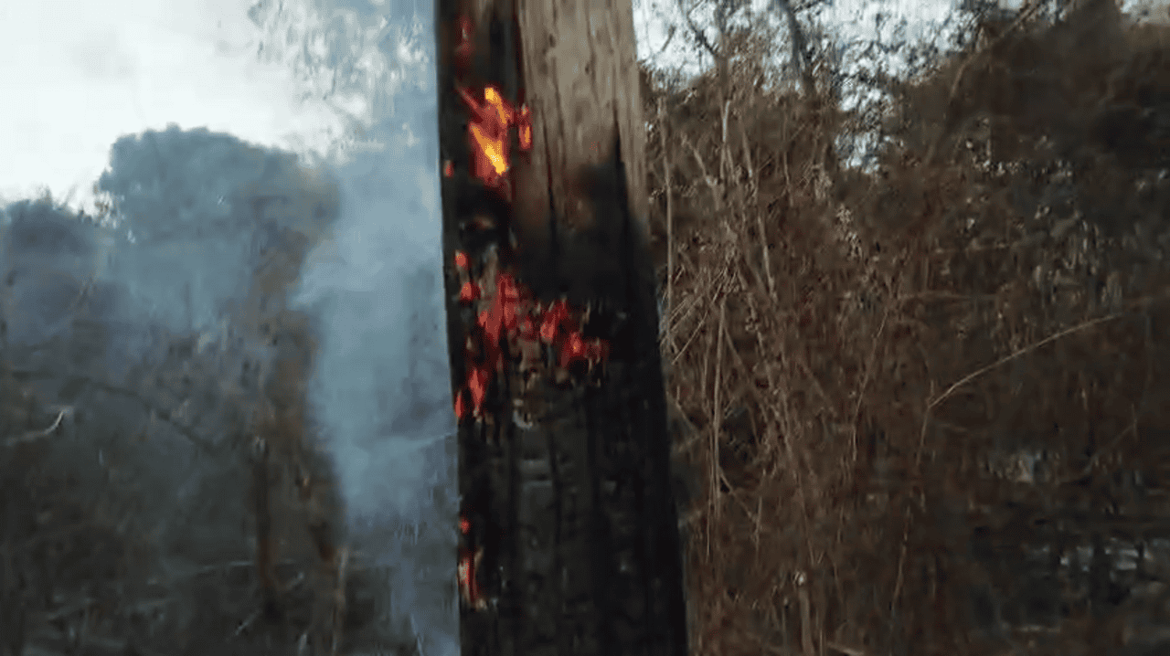 Edesur denuncia incendio intencional que dejó sin luz a más de 20 comunidades en Barahona