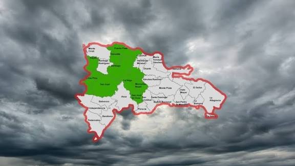 COE emite alerta verde para seis provincias por efectos de vaguada