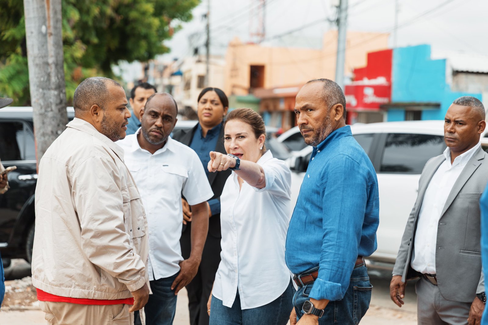 Carolina supervisa avances en los trabajos del bulevar de la Pedro Livio Cedeño 