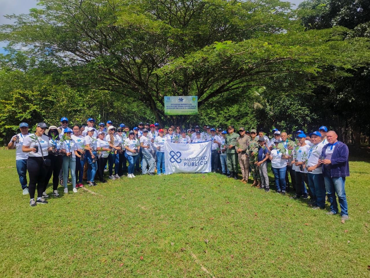 La PGASE realiza jornada de plantación de árboles en los humedales del Ozama