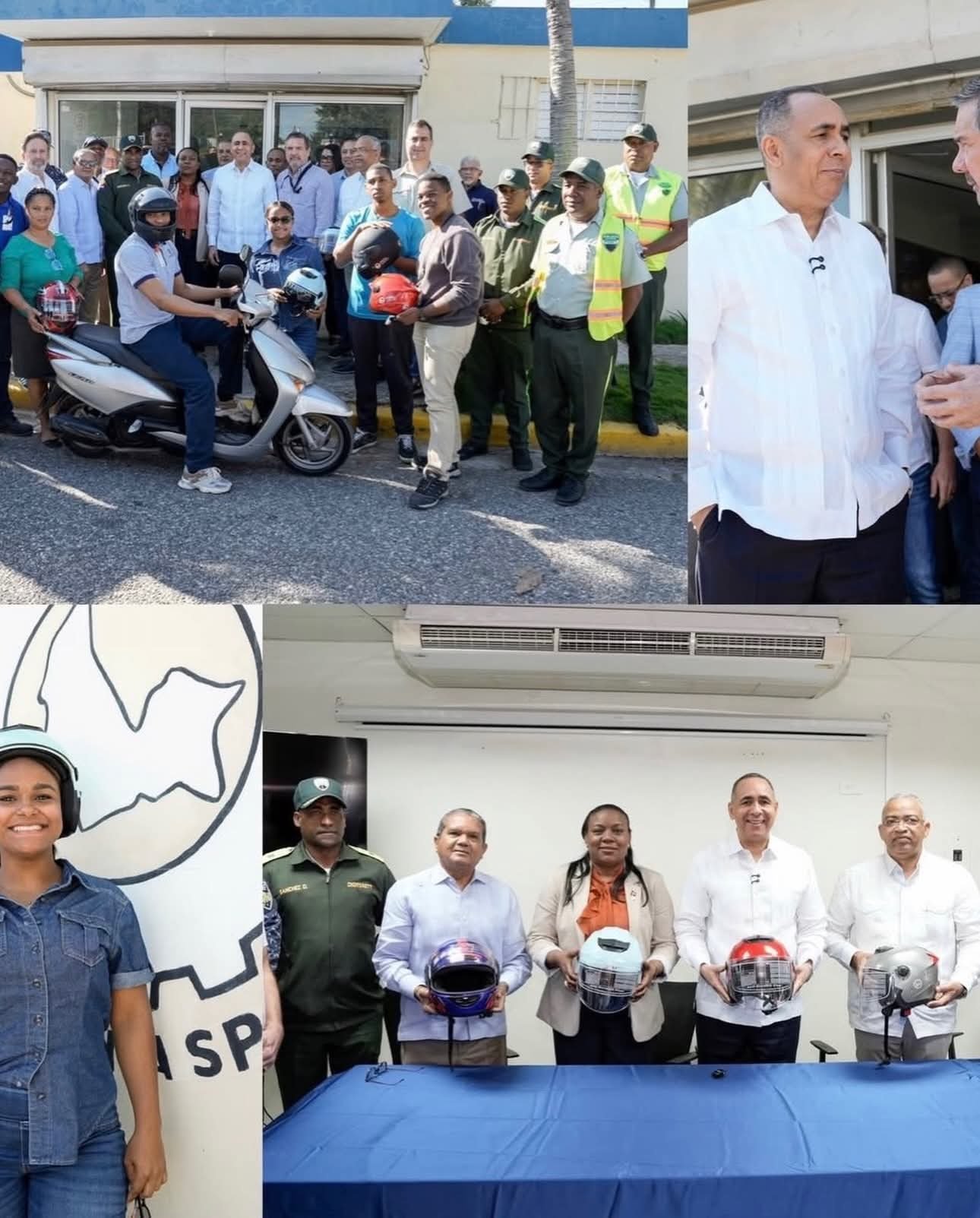 Director de Aduanas entrega más de 2,000 cascos protectores a motociclistas en San Pedro de Macorís
