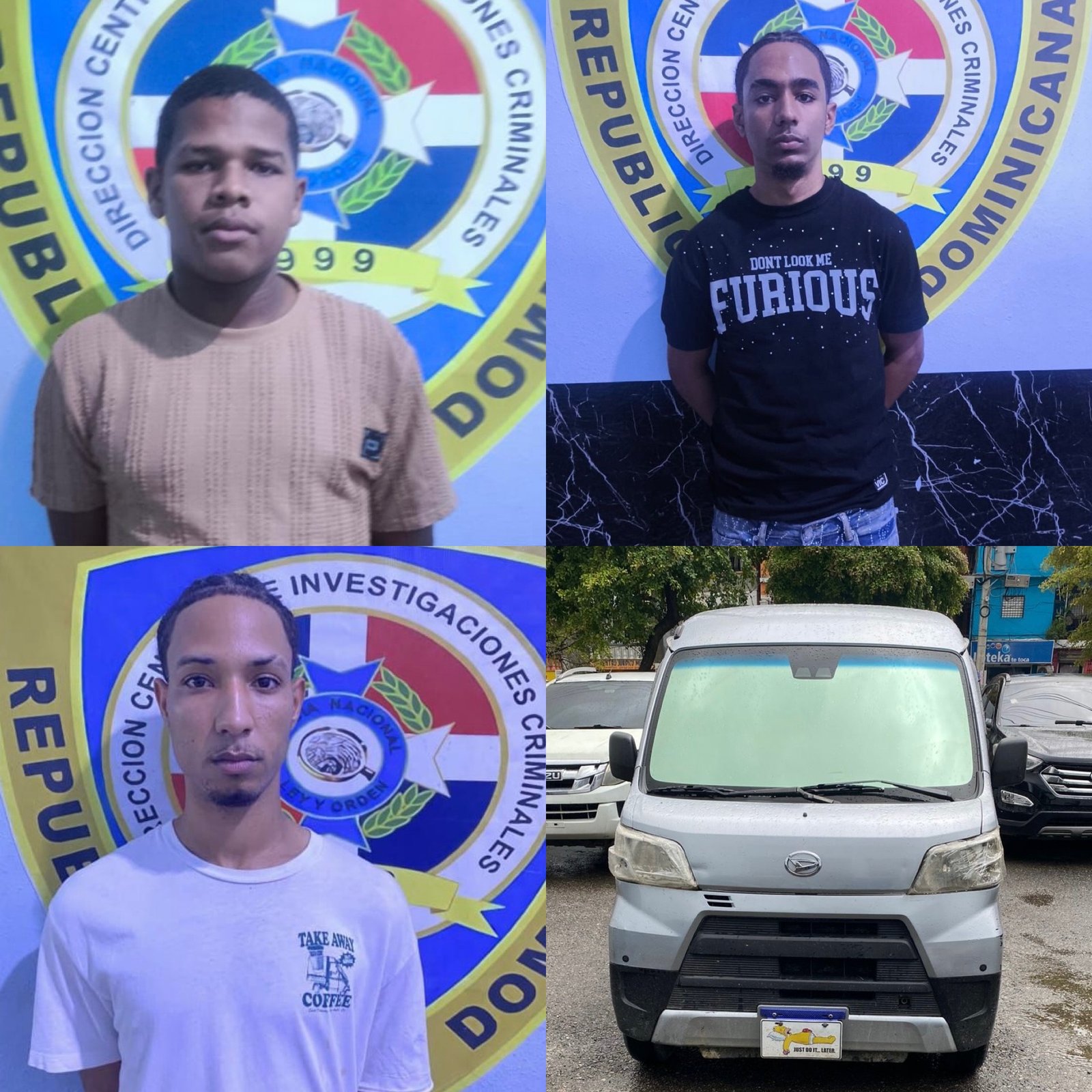 Policía Nacional apresa tres hombres vinculados a la muerte de una mujer y herir a otras cinco personas en Sabana Perdida, SDN 