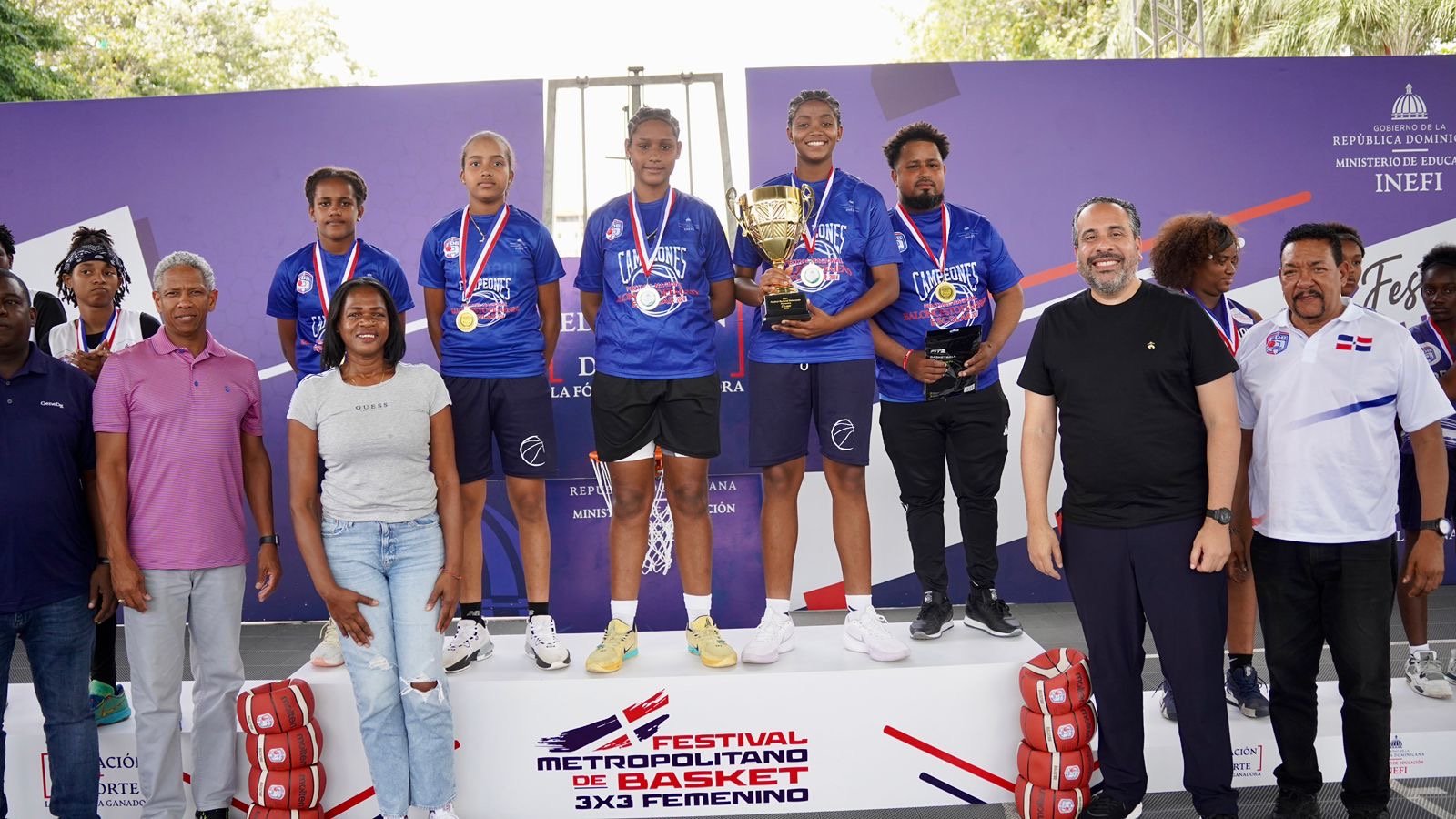 ¡Talento y pasión en la cancha! 24 equipos de jóvenes guerreras protagonizan el éxito del Festival de Baloncesto 3x3 Femenino INEFI 2026