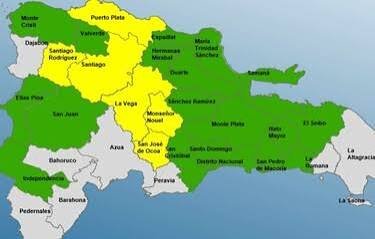 El COE mantiene seis provincias en alerta amarilla y 17 en verde por lluvias