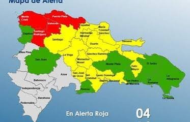 El COE incluye a Puerto Plata entre las provincias en alerta roja; ahora son cuatro