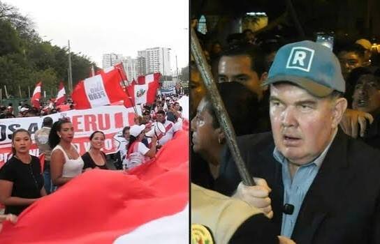 Miles protestan en Lima por supuesto fraude en las elecciones presidenciales