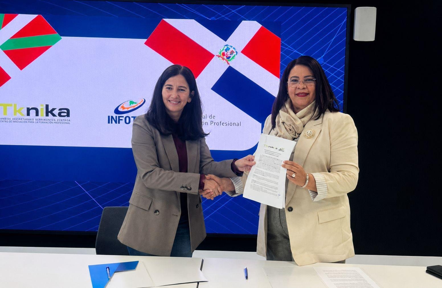 INFOTEP y TKNIKA del País Vasco firman protocolo de cooperación para fortalecer la innovación y la formación técnicoprofesional
