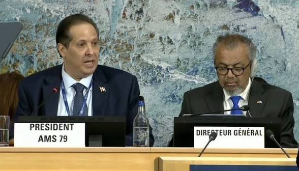 República Dominicana asume presidencia de la Asamblea Mundial de la Salud de la OMS
