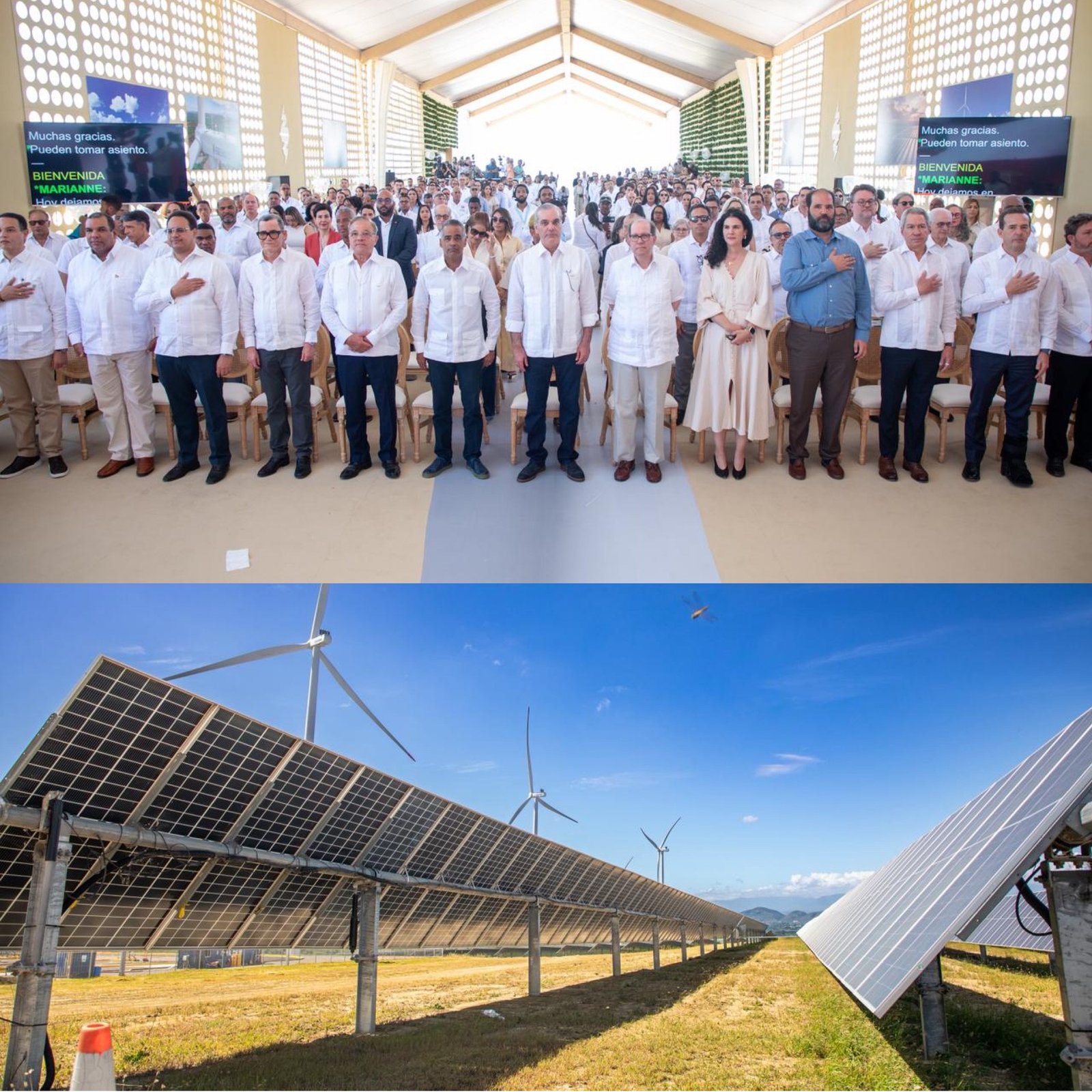 Presidente Abinader inaugura central Esperanza Renovable de EGE Haina, pionera en inyección híbrida de energía eólica y solar al Sistema Eléctrico Nacional Interconectado