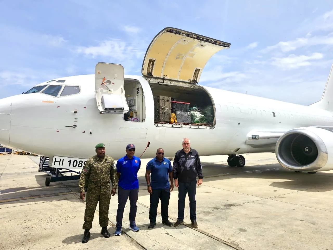 Sky High Dominicana apoya operación humanitaria de la Barbados Defence Force hacia Venezuela