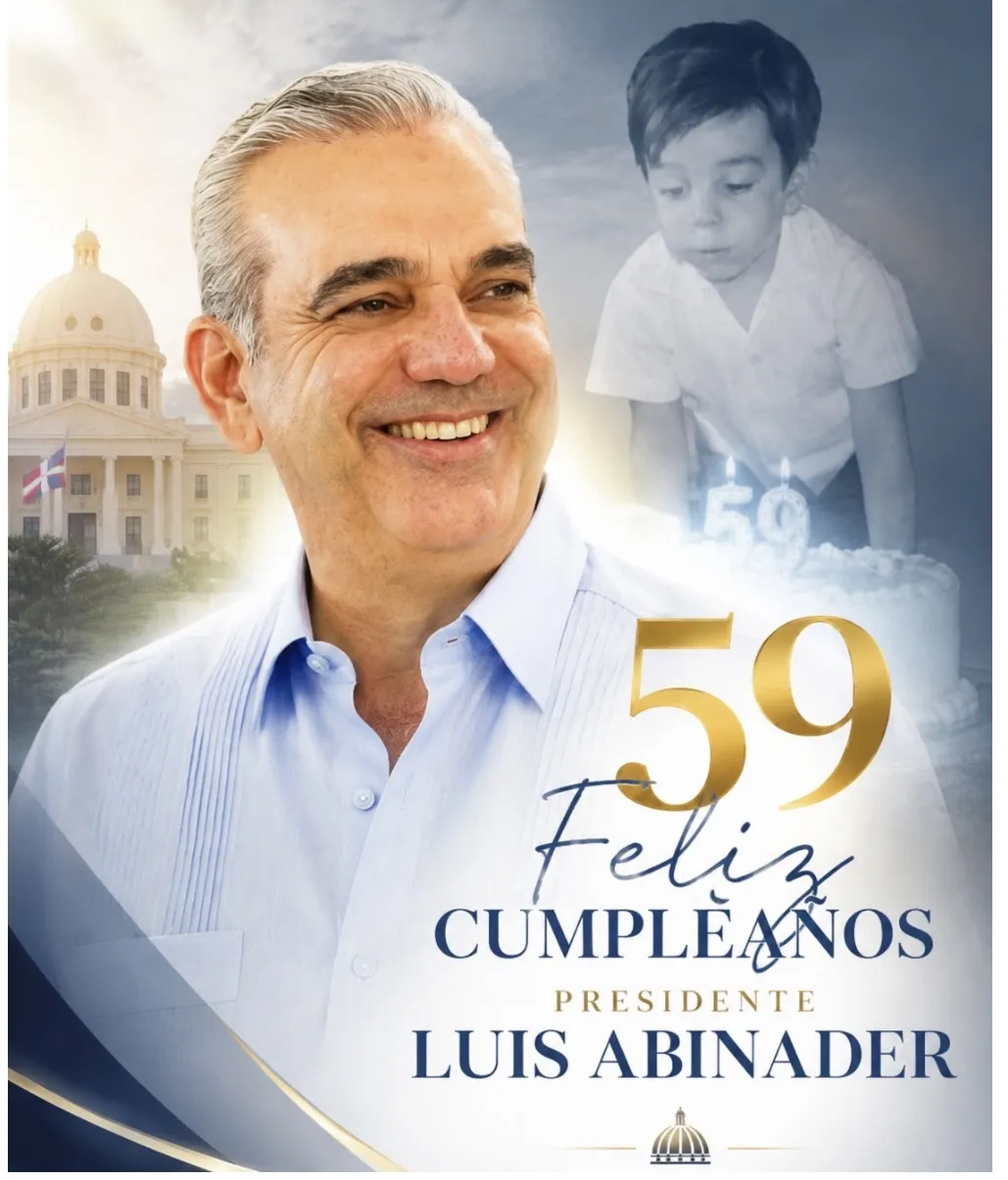 El presidente Luis Abinader cumple 59 años este domingo