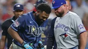 Junior Caminero no tiene fracturas y acepta las disculpas de O'Brien tras el pelotazo