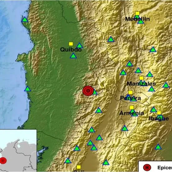 Temblor de 7.4 estremece varias regiones de Colombia