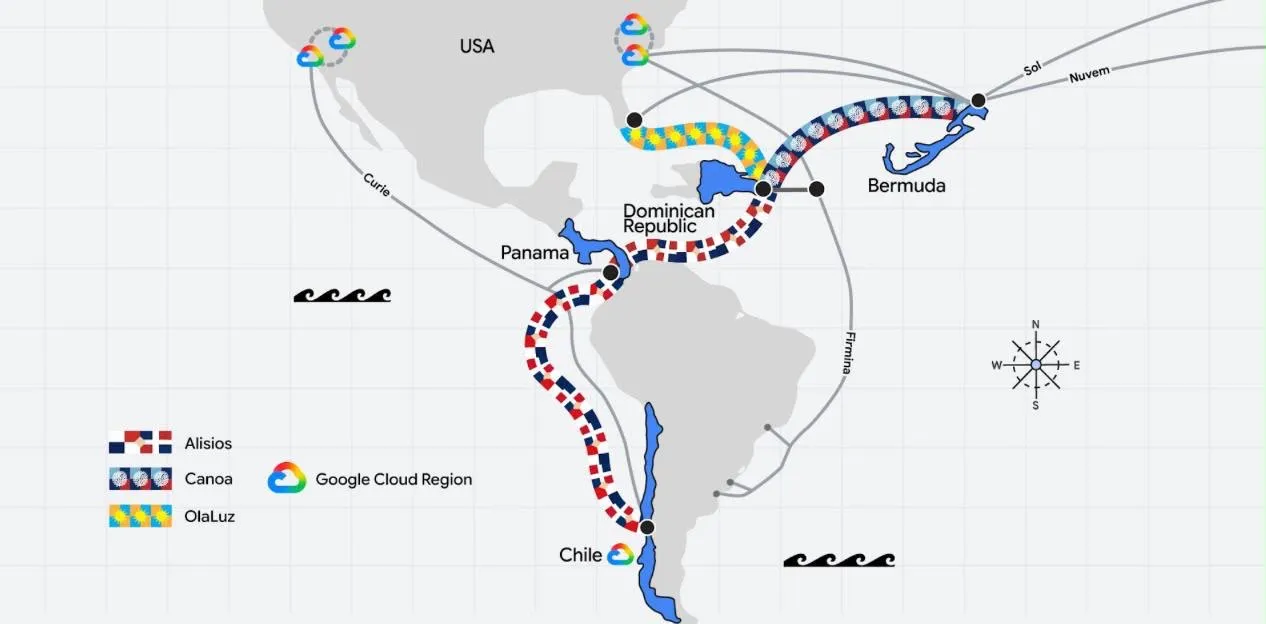Google convertirá a República Dominicana en el centro digital del Caribe con su nueva red submarina