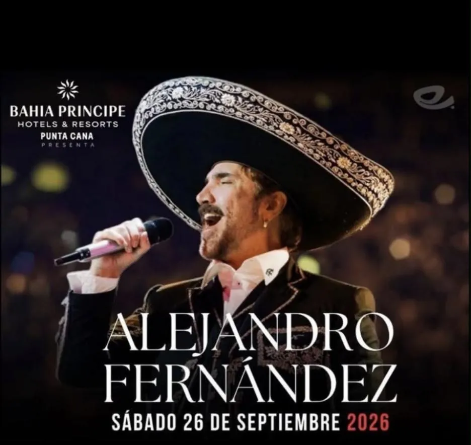 Alejandro Fernández llega a Bahía Príncipe Punta Cana el 26 de septiembre bajo la producción de Carlos Restrepo