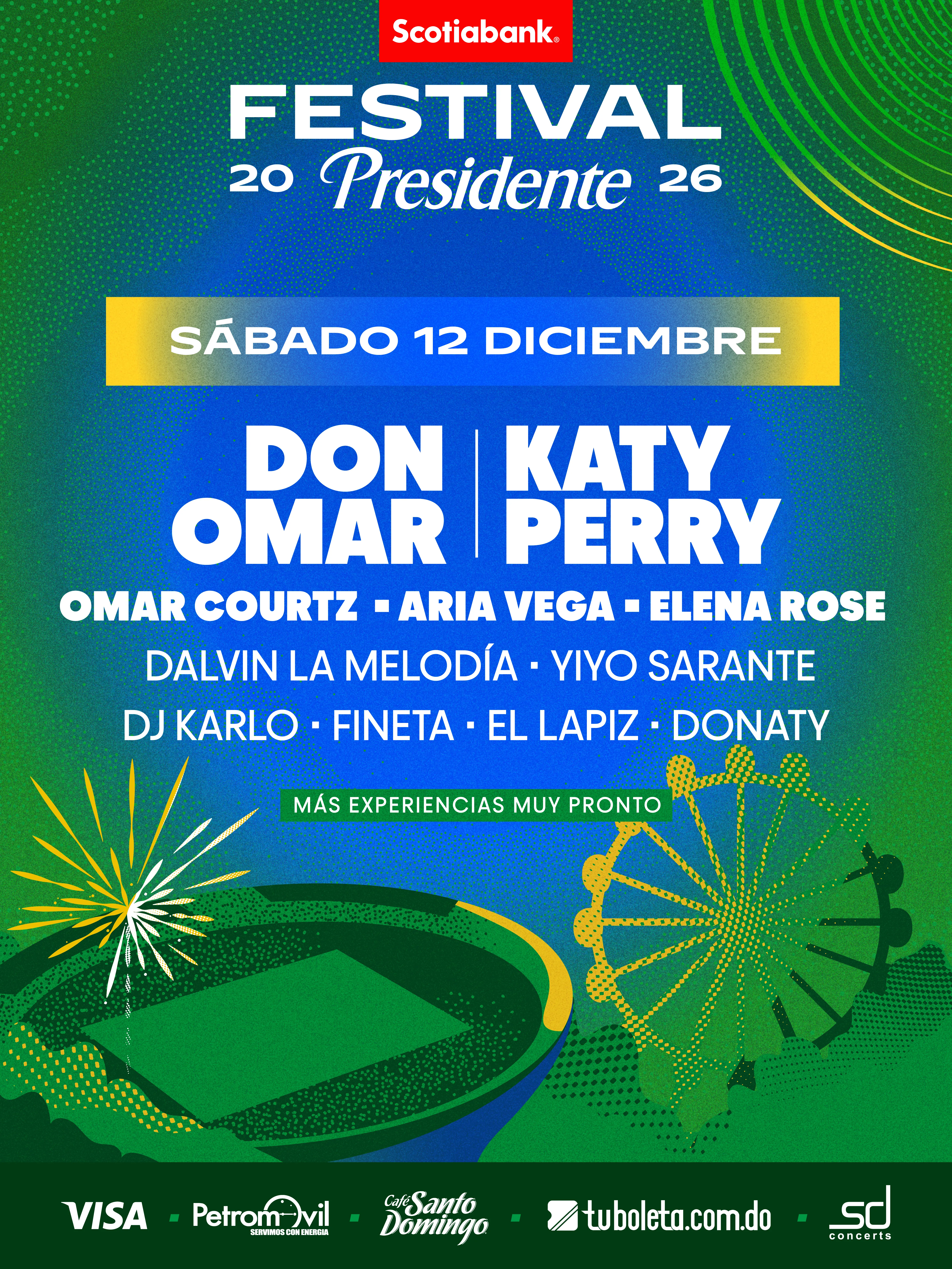 Festival Presidente 2026 anuncia sus etapas de venta  de boletas  