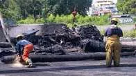 10 mil galones de combustible y un incendio: así ocurrió el accidente que dejó dos muertos