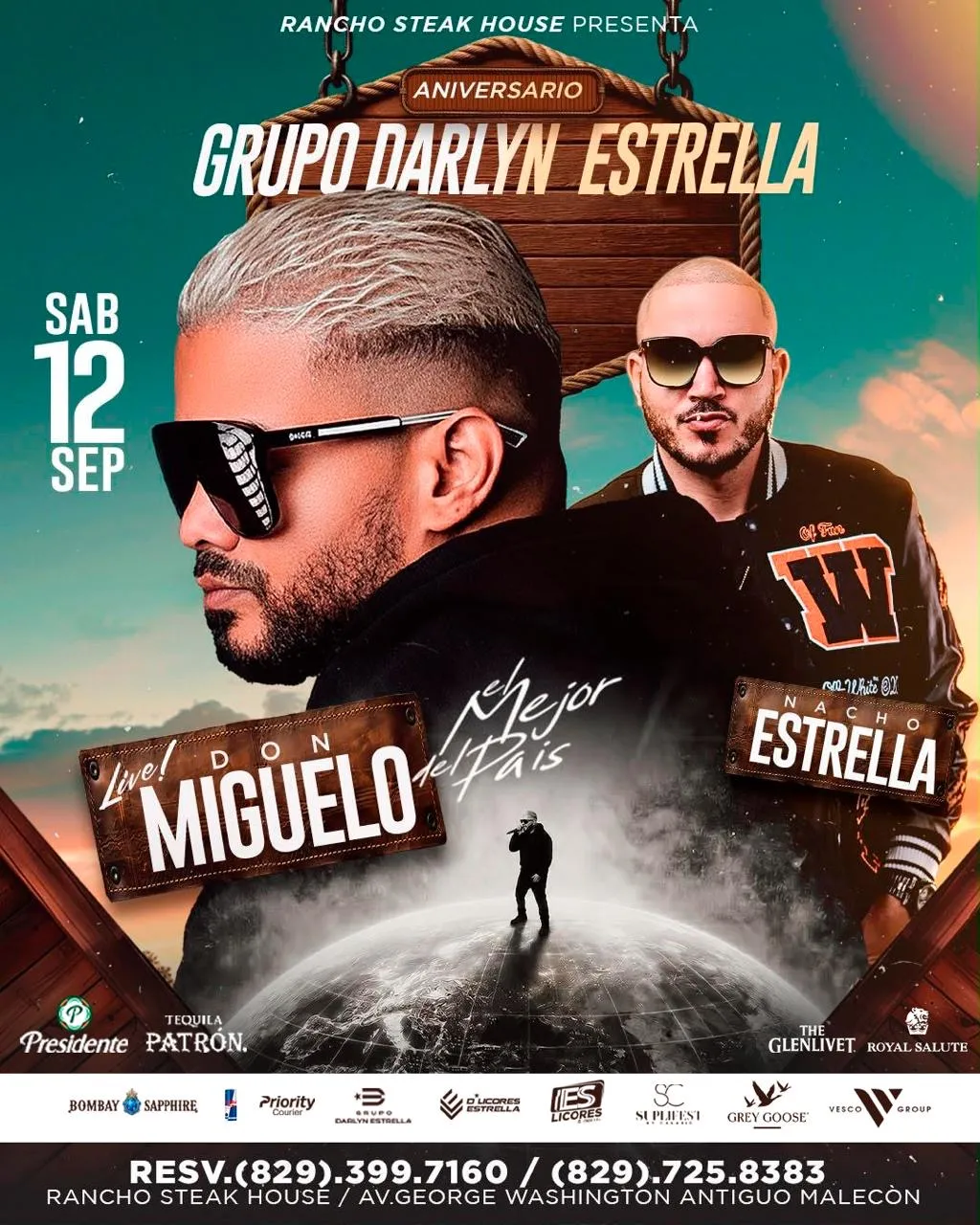 Grupo Darlyn Estrella celebra por todo lo alto su aniversario con Don Miguelo y Nacho Estrella 