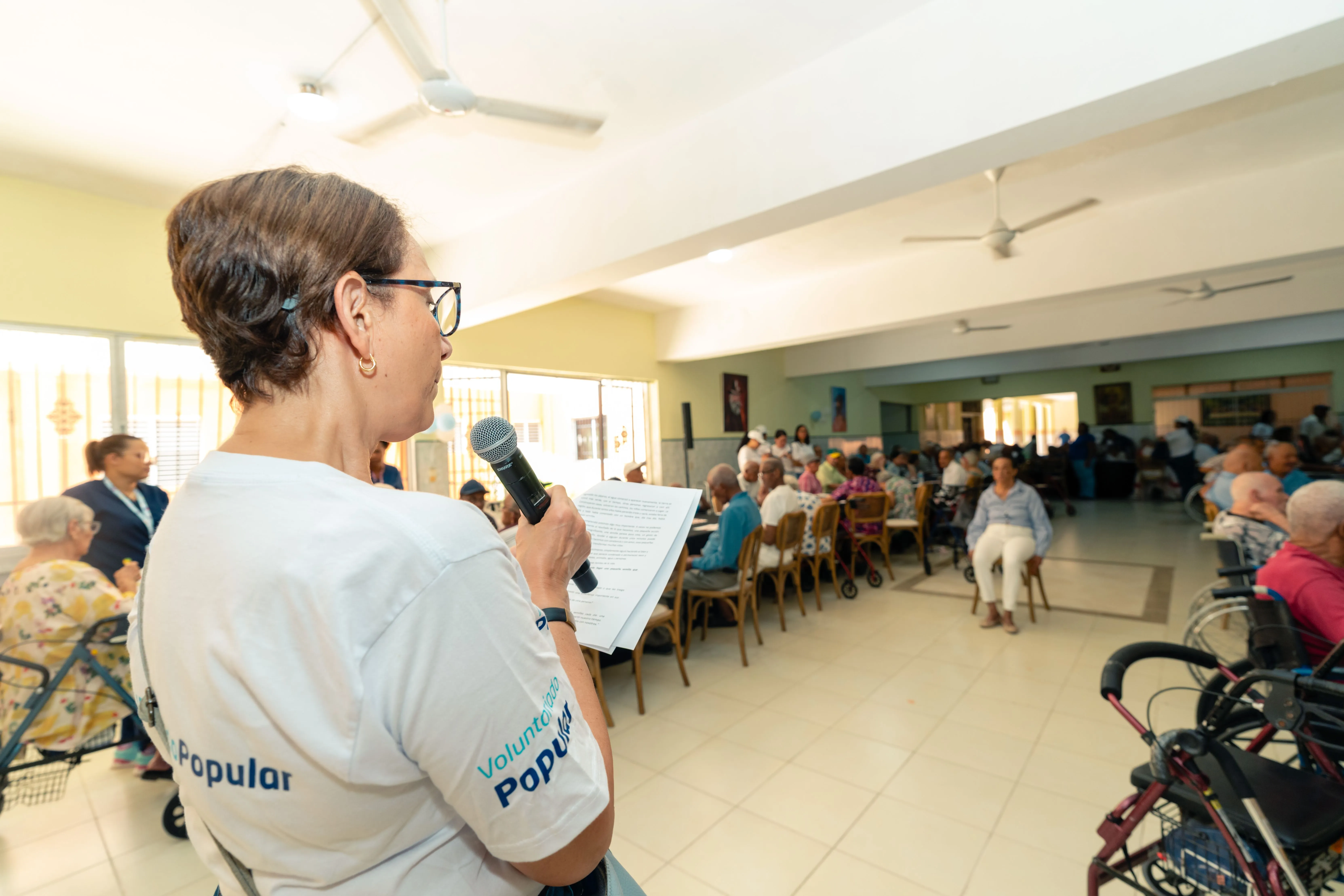 Voluntariado Popular realiza jornada de acompañamiento en el Hogar de Ancianos San Francisco de Asís