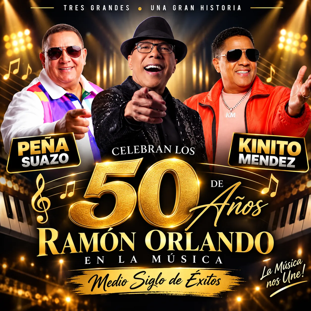 Peña Suazo y Kinito Méndez celebran legado de Ramón Orlando: “Es abrazar y apoyar la música dominicana”